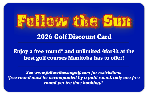 (1) Follow The Sun Golf Discount Card